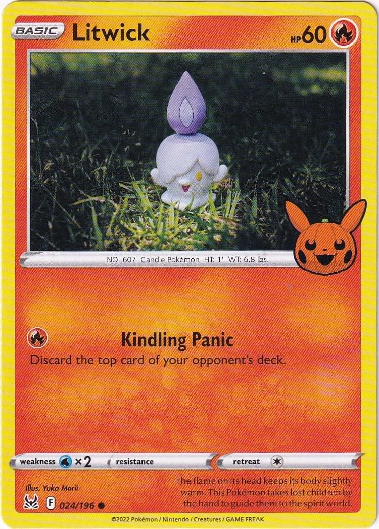 Litwick 24 - Pokemon Trick or Trade 2023 kart görseli