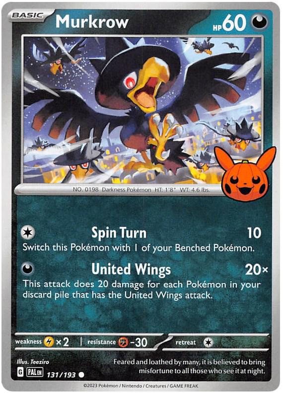 Murkrow 131 - Pokemon Trick or Trade 2023 kart görseli