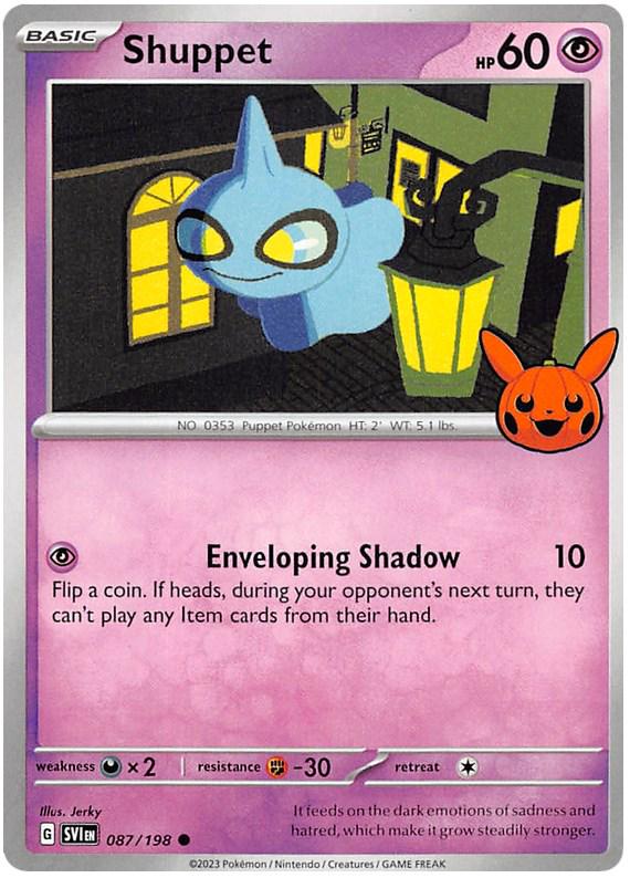 Shuppet 87 - Pokemon Trick or Trade 2023 kart görseli
