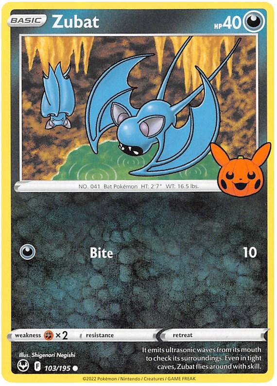 Zubat 103 - Pokemon Trick or Trade 2023 kart görseli