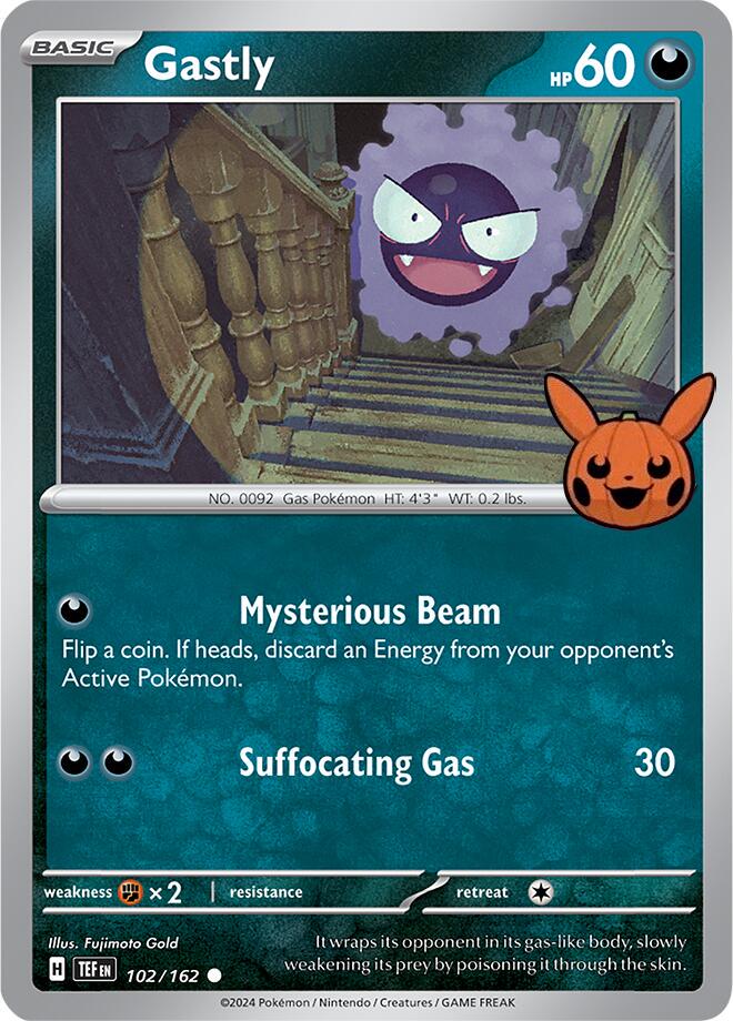 Gastly 102 - Pokemon Trick or Trade 2024 kart görseli