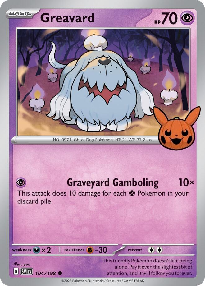 Greavard 42 - Pokemon Trick or Trade 2024 kart görseli