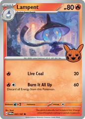 Lampent 37 - Pokemon Trick or Trade 2024 kart gorseli