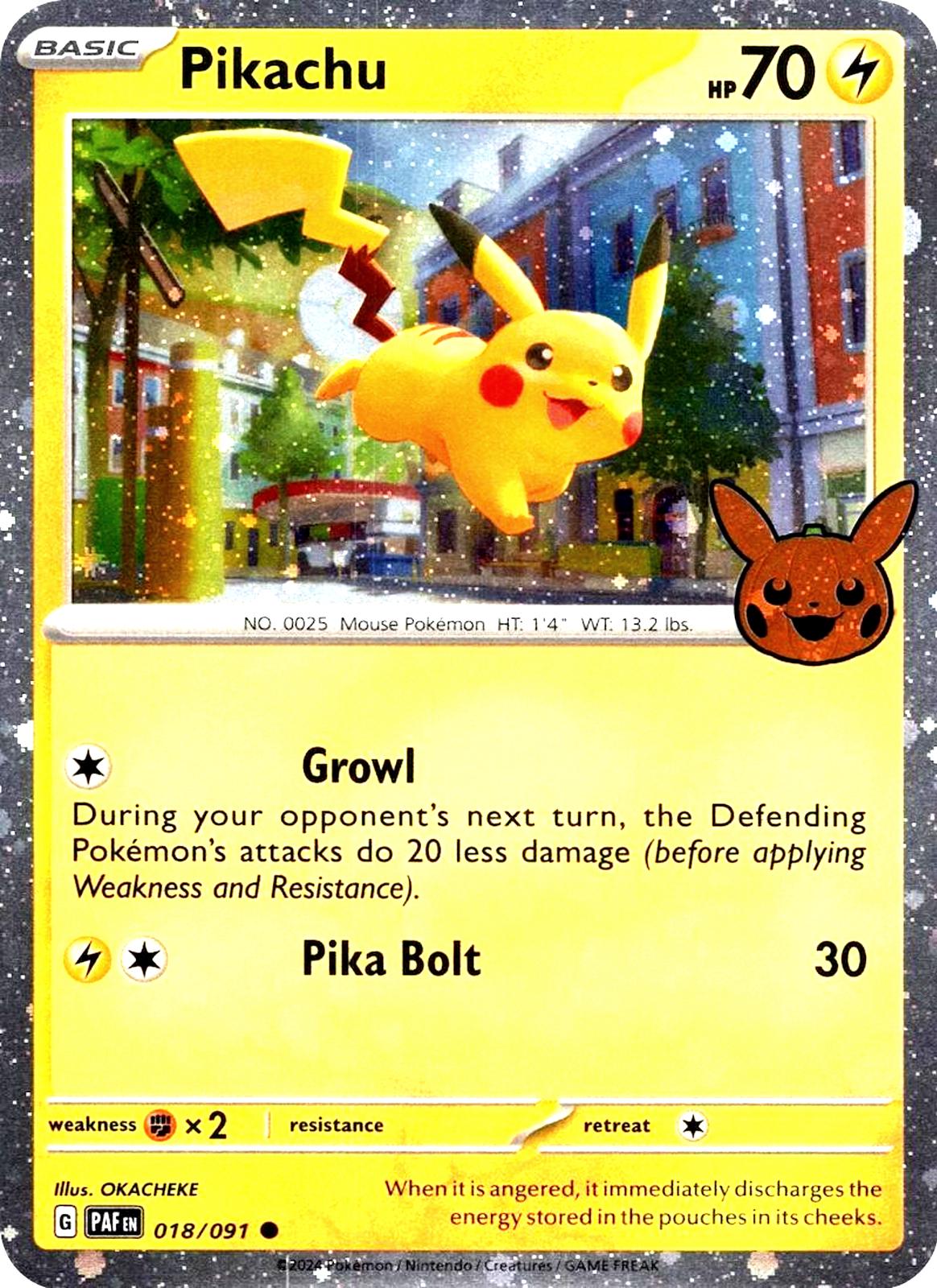 Pikachu 18 - Pokemon Trick or Trade 2024 kart görseli
