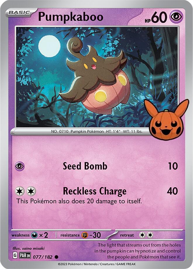 Pumpkaboo 77 - Pokemon Trick or Trade 2024 kart görseli