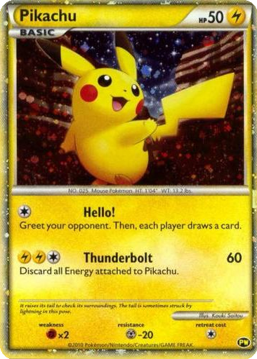Pikachu kart görseli