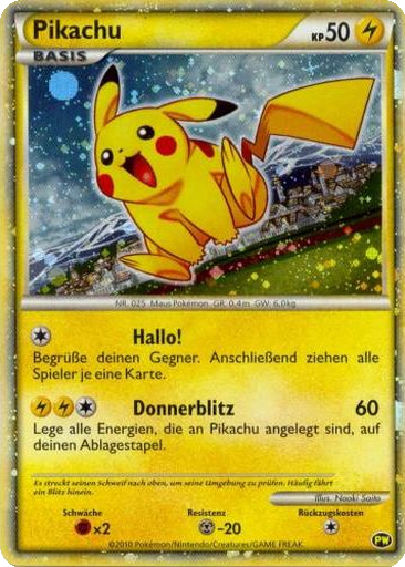 Pikachu kart görseli