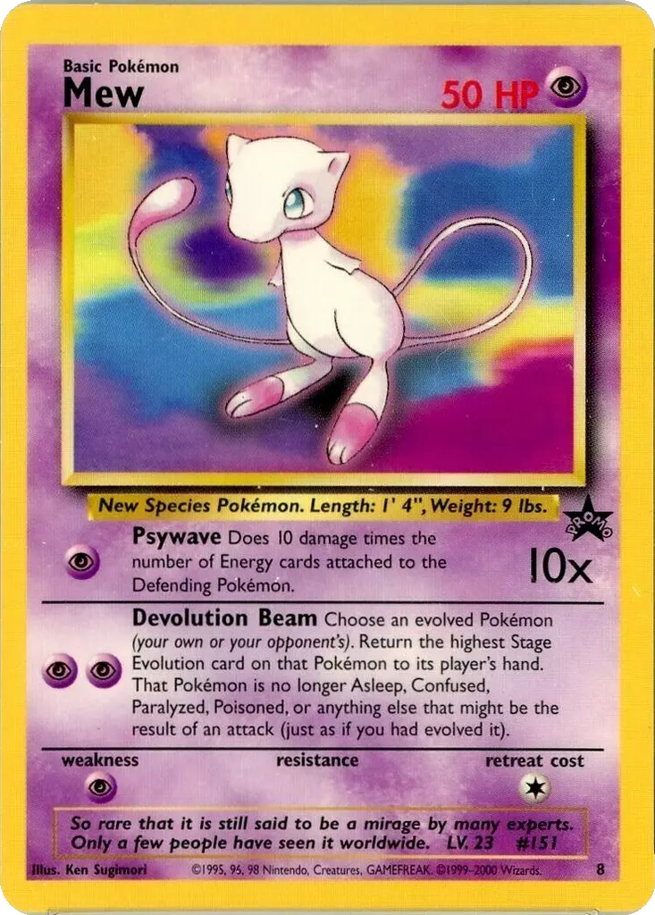 Mew 124 - Unnumbered Promos kart görseli