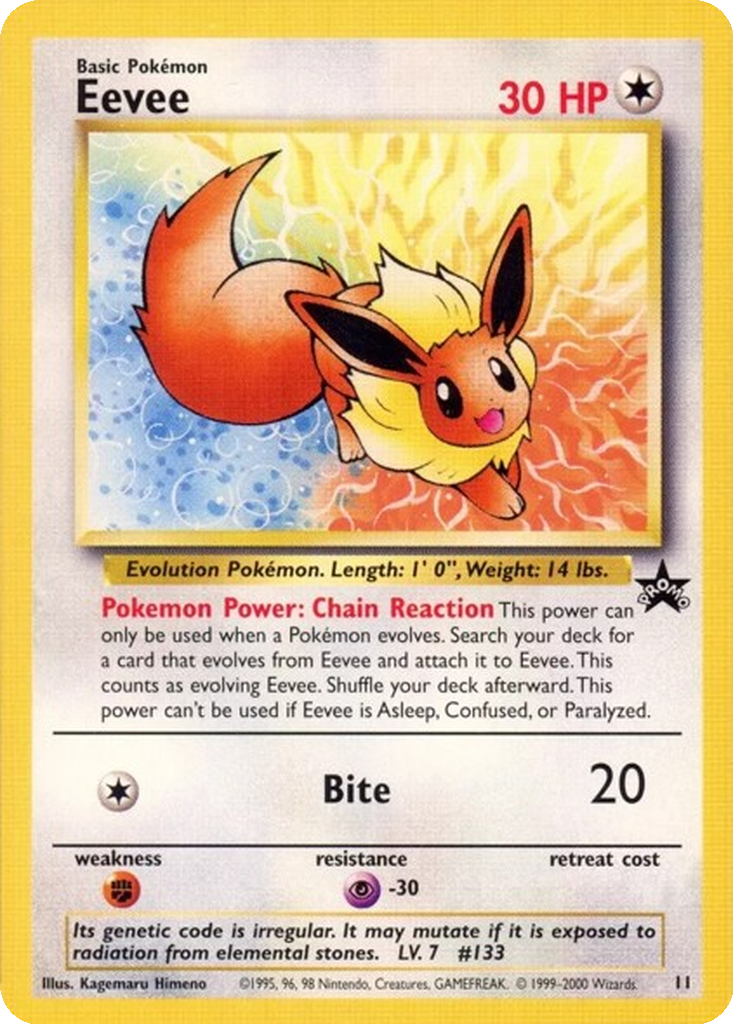Eevee 157 - Unnumbered Promos kart görseli