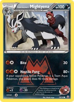 Team Magma's Mightyena