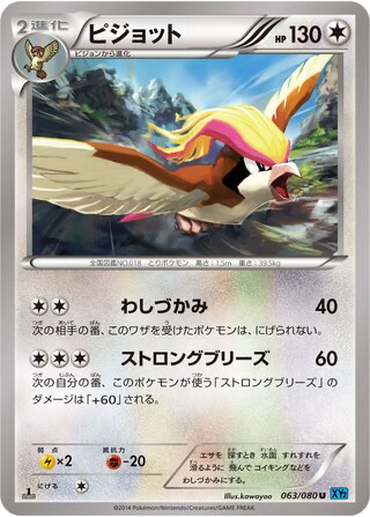 Pidgeot 63 - Wild Blaze kart görseli