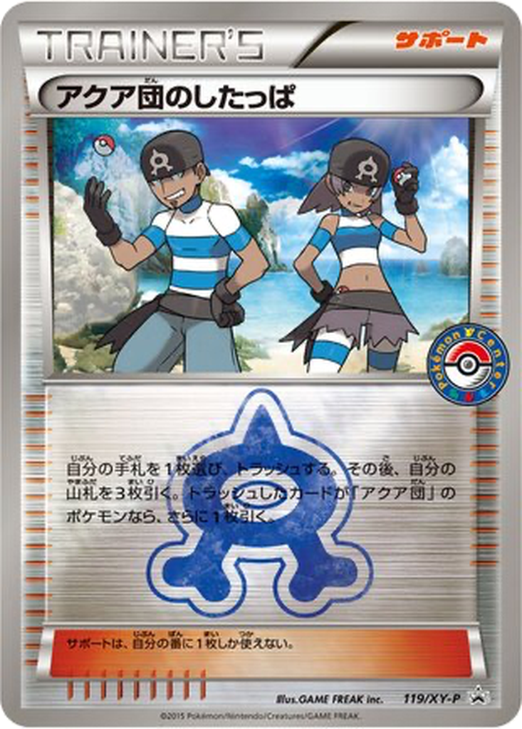 Team Aqua Grunt 119 - XY Promos kart görseli