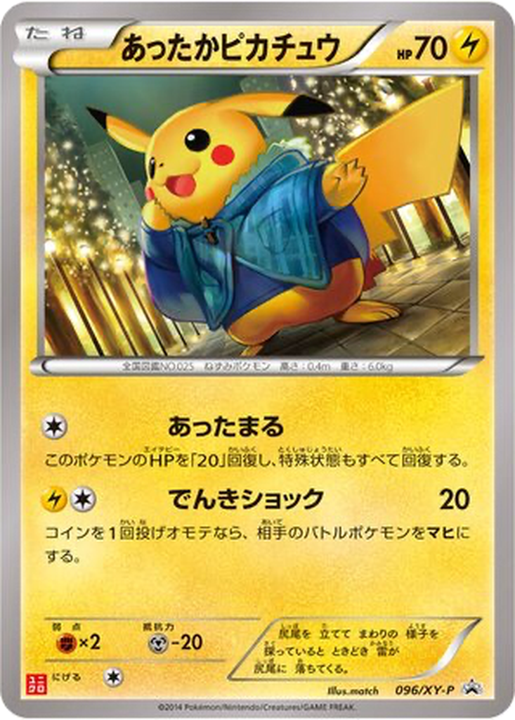 Warm Pikachu 96 - XY Promos kart görseli