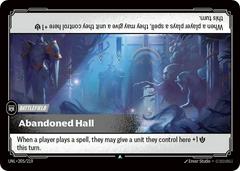 Abandoned Hall 205 - Riftbound League of Legends UNL kart gorseli
