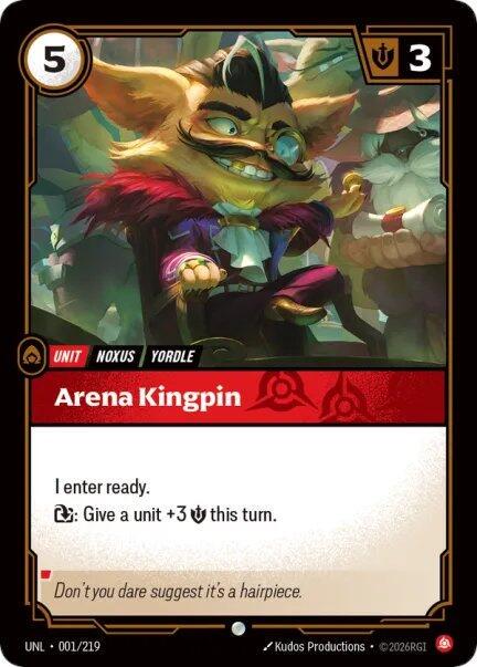 Arena Kingpin 1 - Riftbound League of Legends UNL kart görseli