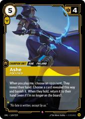 Ashe - Focused 169 - Riftbound League of Legends UNL kart gorseli