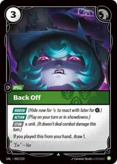 Back Off 42 - Riftbound League of Legends UNL kart gorseli