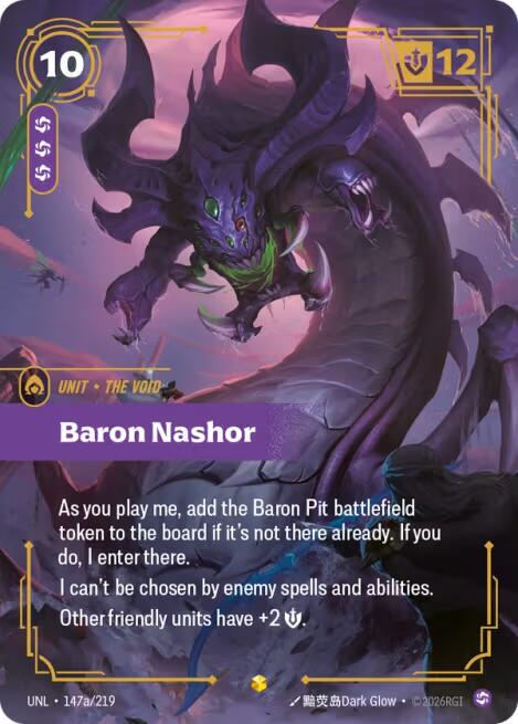 Baron Nashor 147a - Riftbound League of Legends UNL kart görseli