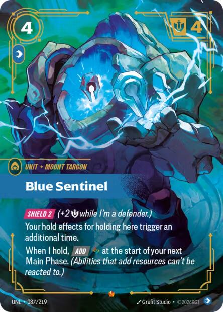 Blue Sentinel 87 - Riftbound League of Legends UNL kart görseli
