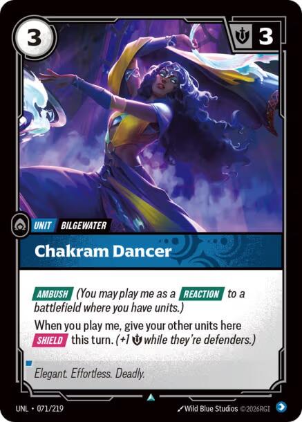 Chakram Dancer 71 - Riftbound League of Legends UNL kart görseli