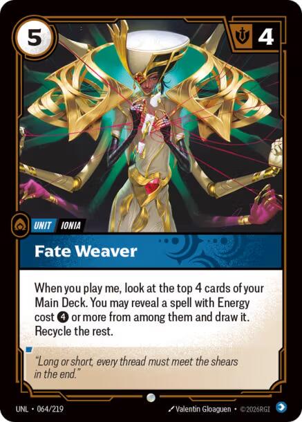 Fate Weaver 64 - Riftbound League of Legends UNL kart görseli