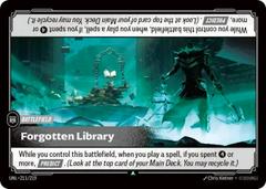 Forgotten Library 211 - Riftbound League of Legends UNL kart gorseli