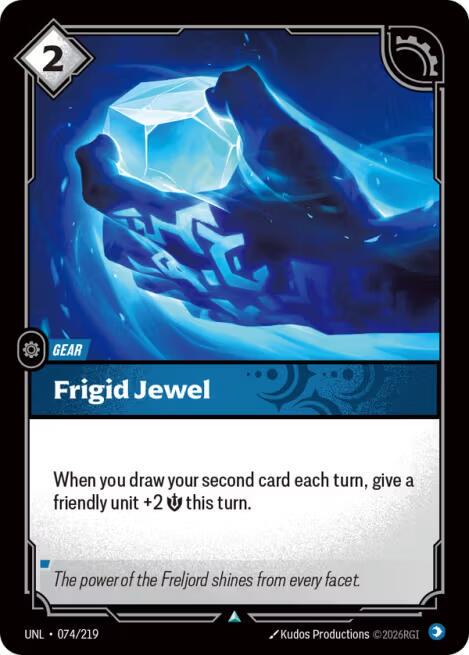 Frigid Jewel 74 - Riftbound League of Legends UNL kart görseli