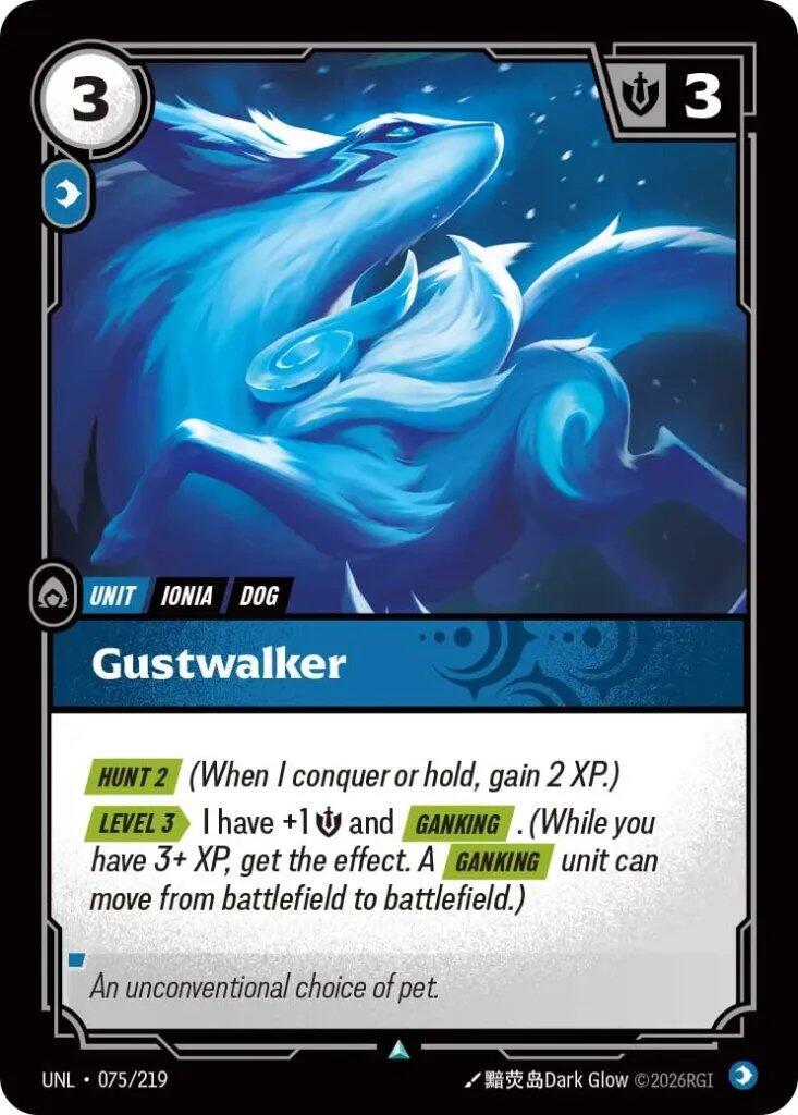 Gustwalker 75 - Riftbound League of Legends UNL kart görseli