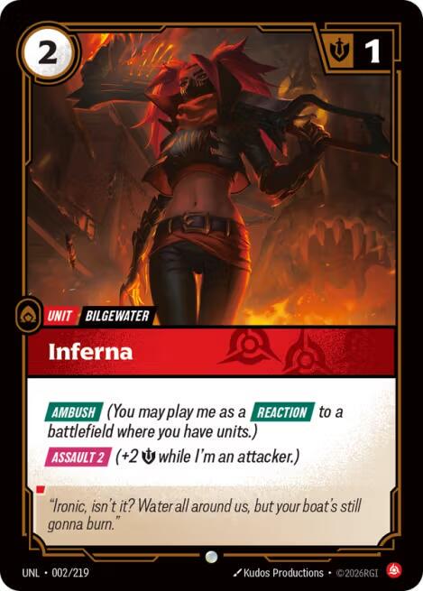 Inferna 2 - Riftbound League of Legends UNL kart görseli