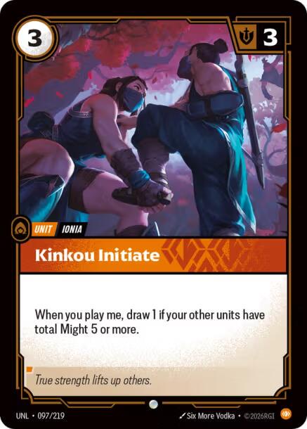 Kinkou Initiate 97 - Riftbound League of Legends UNL kart görseli