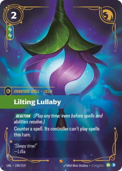Lilting Lullaby 190 - Riftbound League of Legends UNL kart görseli