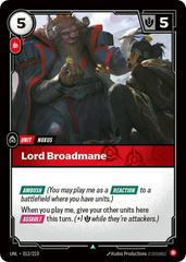 Lord Broadmane 12 - Riftbound League of Legends UNL kart gorseli
