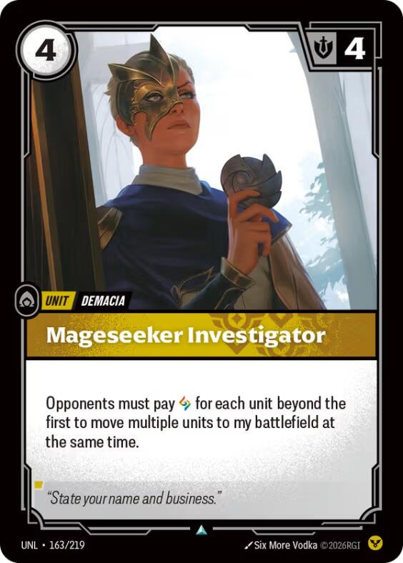 Mageseeker Investigator 163 - Riftbound League of Legends UNL kart görseli