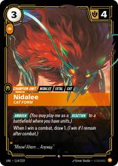 Nidalee - Cat Form 114 - Riftbound League of Legends UNL kart gorseli