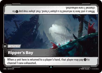 Ripper's Bay 214 - Riftbound League of Legends UNL kart görseli