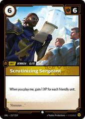 Scrutinizing Sergeant 157 - Riftbound League of Legends UNL kart gorseli