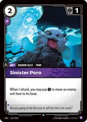 Sinister Poro 137 istek listesi kartı