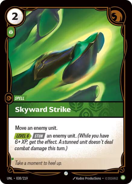Skyward Strike 38 - Riftbound League of Legends UNL kart görseli