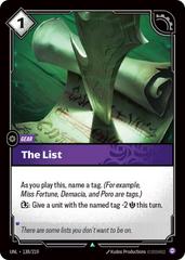 The List 138 - Riftbound League of Legends UNL kart gorseli