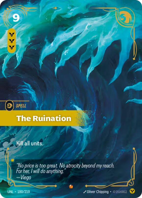 The Ruination 180 - Riftbound League of Legends UNL kart görseli