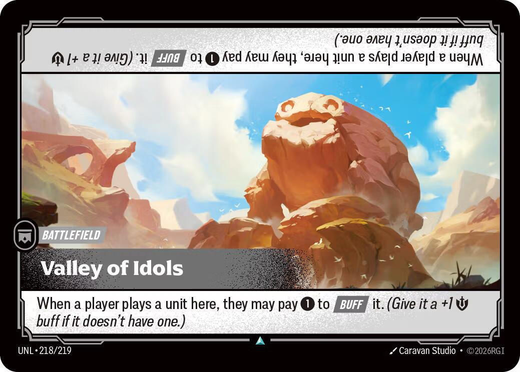 Valley of Idols 218 - Riftbound League of Legends UNL kart görseli